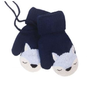 B&eacute;b&eacute; Gants Tricot&eacute; Hiver pour Enfant 1 &agrave; 4 ans Renard Moufles Epais Chaud avec Doublure Polaire Gar&ccedil;on Fille Gant d'hiver Chaud Moufles Ski Neige Gant avec Ficelle pour Enfant Cadeau de No&euml;l (iEaseyUK, neuf)