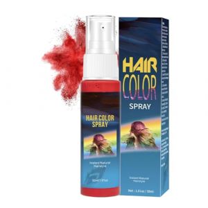 Spray Cheveux Vert,Spray Temporaire pour Coloration Cheveux,sprays vert cheveux temporaire,Sprays Colorant Cheveux,Rapide et Séchage Rapide,Teinture à Usage Unique Lavable,pour Fête,Cosplay (Rouge) (EnviableVB, neuf)