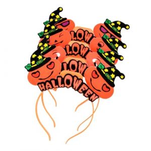 WOONEKY Lot De 3 Bandeaux Lumineux Pour Cheveux D'Halloween -T&ecirc;te Cerceau Pour Cheveux Accessoires De F&ecirc;te Coiffe D'Halloween Orange (Jan Yagers, neuf)