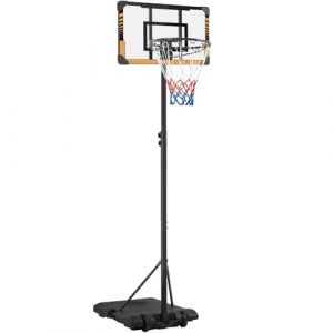 Yaheetech Panier de Basket Portable Réglable en Hauteur 216-246 cm Panier de Basket Extérieur/Intérieur pour Moins de 10 Ans (Yahee365, neuf)