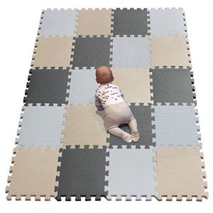YIMINYUER® 20 Morceaux (30cmx30cmx1cm Chaque Morceau), Tapis De Puzzles Mousse Enfant, Jeu Bebe Dalle Mousse, Tapis De Sol R01R10R12G301020 (YIMINYUER TOYS, neuf)
