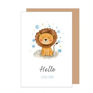 Edition Seidel Carte de vœux de naissance de qualité supérieure avec enveloppe Carte de félicitations Hello Little One pour fille garçon bébé les parents (E291 SW025) (Seidel Verlag GmbH, neuf)