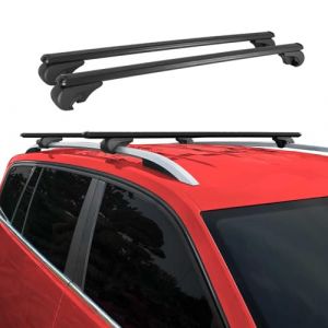 Barres de Toit Transversales Compatible avec Peugeot Partner Tepee 2008-2018 Aluminium Noir (omacfrance, neuf)