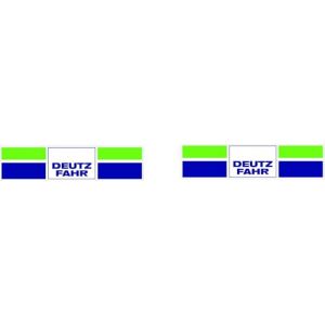 Lot de 2 autocollants tracteur - 14 x 3,5 cm - R&eacute;sistant aux intemp&eacute;ries et aux UV - Convient pour les v&eacute;hicules Deutz et les machines agricoles telles que les tracteurs, les tracteurs, les tracteurs, (StickerPalast, neuf)