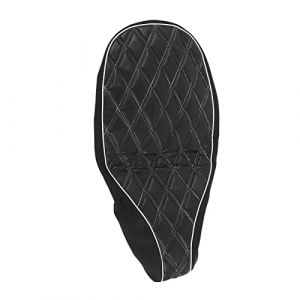 Housse en Cuir de Selle de Moto, Remplacement de la Housse de Selle en Cuir pour Vespa 125/150 Sprint Fast Ts Super Vbb Vba Vnb GTR Gl(le noir) (Dweekiy, neuf)