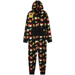 South Park Pyjama Combinaison Homme Grenouillère Adulte et Ado avec Capuche Pyjama Combinaison Polaire Chaud Hiver Cadeau Homme (S, Multi) (Get Trend., neuf)