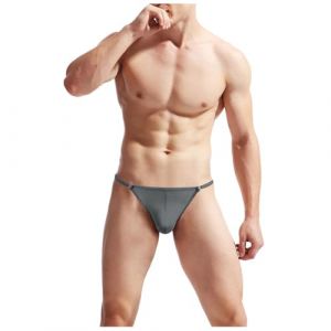 Strings Homme String De Bain Ficelle Slip Elephant pour V&ecirc;tements Sexy sous Vetement &Eacute;rotique Coton Underwear Tanga Jetable Mini Maillot Jockstrap Tenue Hot Pute Cuir (keicyd, neuf)