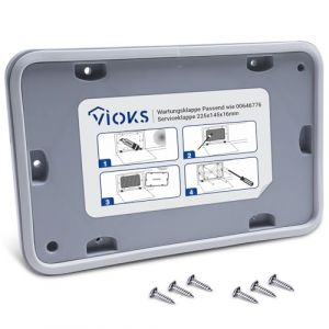 VIOKS Porte de Service 225x145x6mm avec 6 Vis pour Sèche Linge à Condensation/Pièces Détachées Lave Vaisselle Bosch/Accessoire Seche Linge (vioks-de, neuf)