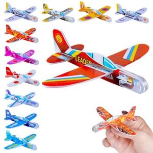 HAYGEM 45 Pièces Avion Polystyrene Planeur Sûrs et Non Toxiques, Mousse Main Lancer Avion Jouet Différents Couleur, Avion Enfant Emballés Individuellement Convient aux Enfants à Partir de 3 Ans (ZHEHAIY, neuf)