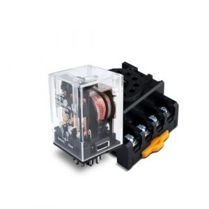 Innfeeltech 1 pc. AC 220V relais &eacute;lectromagn&eacute;tique de puissance avec 11 broches 10A relais de bobine avec socle JTX-3C (XINGZHI TECH, neuf)