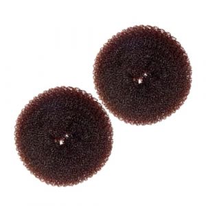 Beaupretty 2 Pièces styleur de chignon faux chignon petits pains beignets pour les cheveux façonneur de chignon pour les cheveux rembourrage des cheveux éponge à cheveux fibre chimique Brun (KenuoL, neuf)