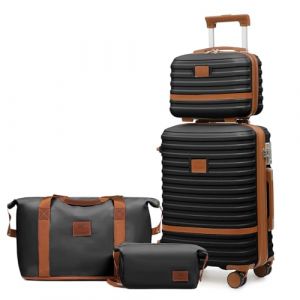 Joyway Set de Valise de Voyage, ABS Valises Cabine, Valises Trolley Extensibles, 360&deg; roulettes et Verrou TSA, Inclus Valise 20 Pouces, 1 Sac de Voyage, 1 Trousse de Toilette et 1 Sac &agrave; Bandouli&egrave;re (VICTORIA TOURIST, neuf)