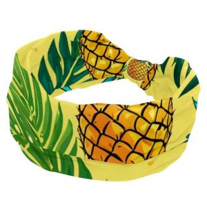 1 lot de bandeaux &eacute;lastiques antid&eacute;rapants pour femmes, bandeau de sport en tissu doux pour entra&icirc;nement, yoga, accessoires de cheveux tendance, ananas de dessin anim&eacute;, 821 (GRBXVHD, neuf)