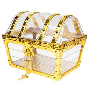 Vaguelly Coffre Au Tr&eacute;sor Coffre De Pirate Bo&icirc;te &agrave; Bijoux Organisateur De Rangement &Eacute;tui &agrave; Souvenirs De Pirate (Bustling Xin, neuf)