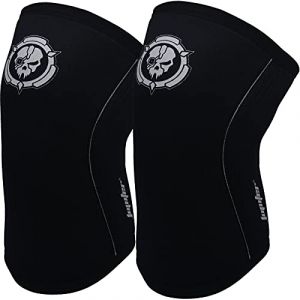 Jupiter Genouillères (1 paire), genouillères de compression 7mm pour squats, haltérophilie, haltérophilie, Cross Training pour hommes et femmes (Jupiter sports, neuf)