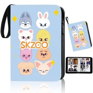 Stray Kids Photocard Binder, SKZOO Album 400 Cartes - Straykids Albums pour Cartes à Collectionner, Classeur Carte Kpop avec Zip et Poignée, Cadeaux pour STAY Kpop (Bleu) (allenstore, neuf)