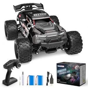 Snookids Télécommandée 2,4 GHz - RC Rapide Tout Terrain 40 km/h avec Lumières 1:18, 4WD High Speed Buggy Crawlers Radiocommandée Jouet Cadeau pour Enfant Adulte (Snookids, neuf)
