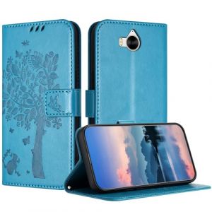 JayModCase Coque pour Huawei Y5 2017 / Y6 2017, Coque Portefeuille Housse Cuir avec Porte Cartes et b&eacute;quille Fermeture magn&eacute;tique &Eacute;tui pour Huawei Y5 2017 - Bleu (HXM STORE - EU, neuf)