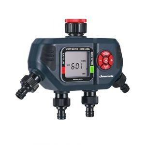 DEWENWILS Programmateur Arrosage 4 Voies, 4 Programmes d'arrosage par Zone, Arrosage Automatique pour Jardin Pelouse Pool, Retard de Pluie/Mode Automatique et Manuel/ IP54 Étanche (DewenwilsDirect, neuf)