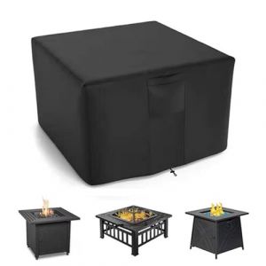 XHDZSW Housse De Brasero | Housse De Table Carrée pour Brasero à Gaz | Housse De Protection Imperméable pour Foyer De Jardin | pour Meubles De Foyer De Terrasse (92x92x61cm,Noir) (XHDZSW., neuf)