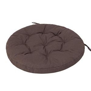 Coussin de jardin, coussin fauteuil cocon, coussin fauteuil suspendu, coussin balancelle &ndash; 92 x 92 cm &ndash; Marron (PillowPrim, neuf)