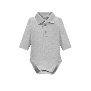 Ellepi Body Col Polo Manches Longues Chaud Coton B&eacute;b&eacute;, Col Haut, Taille B&eacute;b&eacute; Enfant Mois Ans Blanc Cr&egrave;me Gris Rouge Bleu Bleu, gris, 6 mois (Bo.MA., neuf)