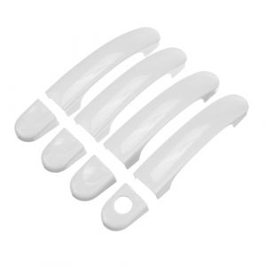 Poign&eacute;es de porte ext&eacute;rieure Pour VW Pour Transporter T5 T6 Pour CADDY 2004-2015 Voiture 6 8 9 Pi&egrave;ces Voiture 4 Poign&eacute;es Porte Couvre Garniture Blanc Voiture Poign&eacute;e Porte Lat&eacute;rale Voiture(8PCS) (Xiaotianci Store, neuf)