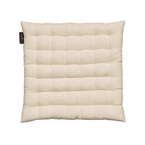 LINUM Pepper Elégante Galette de Chaise 40x40 cm, Coton, Lavable en Machine, Creme (LINUM, neuf)