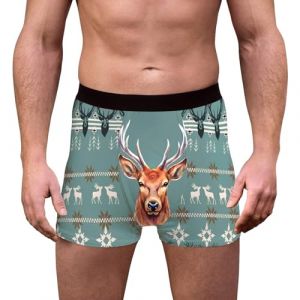 G&eacute;n&eacute;rique Cale&ccedil;on No&euml;l Homme, Boxer Drole Homme Fantaisie Calecon Pere Noel Humour Coquin Rigolo Cale&ccedil;on Saint Valentin Hommes Cadeau Slip Personnalis&eacute; Hommes Noel Costumes Noel (Zonvy, neuf)