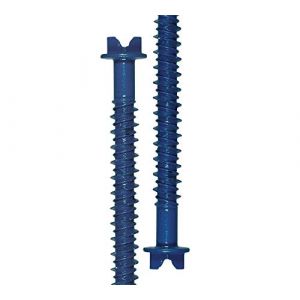 DOJA INDUSTRIAL | Vis à Beton | Tete Hexagonale avec Rainure et Rondelle | Diamètre Filetage: 6,5mm | Longueur: 80mm | Pack 20 Acier Zingué Bleu | pour Fenetre, Fixation Cadre, Construction... (DOJA Barcelona, neuf)