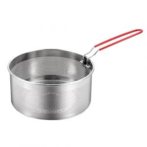 Passoire &agrave; p&acirc;tes, passoire &agrave; nouilles en acier inoxydable avec poign&eacute;e amovible - Panier &agrave; p&acirc;tes en m&eacute;tal - Passoire de cuisine pour le lavage et l'&eacute;bullition &agrave; la vapeur (20 cm) (Huichuang_Euro, neuf)