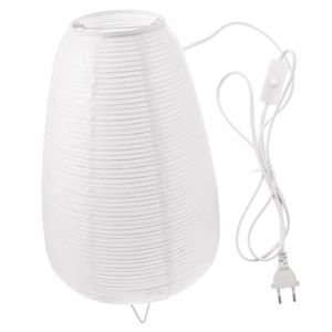 Gatuida Lampe de Chevet Papier Riz Style Chinois Lampe de Bureau Douce et &Eacute;l&eacute;gante pour Chambre et Bureau Veilleuse D&eacute;corative pour Nuit Luminaire Ambiance et Polyvalent (Brandon Zou, neuf)