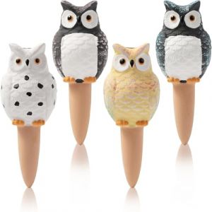 Holzsammlung 4pcs Insert de jardini&egrave;re &agrave; arrosage Automatique, goutteurs automatiques Dispositifs d'arrosage en Argile pour Plantes d'int&eacute;rieur et d'ext&eacute;rieur (TeencentsMallEU, neuf)