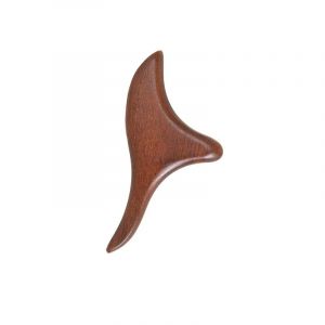 Massage Cuir Chevelu pour Meridienne, Head Spa Gua Sha Peigne en Bois, Masseur Tete Cheveux Bois de Santal, Scalp Massager Manuel (Forme Triangle) (FANXIYA, neuf)