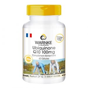 Ubiquinone Q10 100 mg- 60 gélules - Forme active de la coenzyme Q10 | Warnke Vitalstoffe (Warnke Vitalstoffe GmbH, neuf)