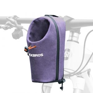 ROCKBROS Porte-Bidon Vélo Pliant Sacoche Avant Bidon 1,5L Guidon Calibre Réglable Jusqu'à 8cm Sac Petit Boisson Parapluie Lunettes Gants pour Scooter Trottinette Électrique VTT Violet (ROCKBROS Europe, neuf)
