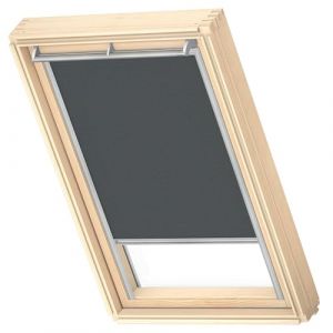 VELUX Original Collection Nature Store Occultant, M04, Cave, Cadre Argenté (store-fenetredetoit, neuf)