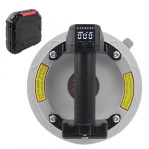 Ventouse Carrelage, 8" Ventouse Vitre Professionnelle, Ventouse de Levage en Verre avec affichage numérique, Ventouse à Vide Robuste Poignée, Ventouse à Vide Pour soulever de Vitre, Charge 250 kg (WHKCLTDD, neuf)