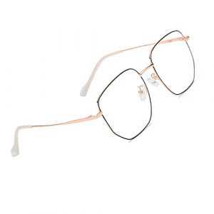 Voolga Lunette Anti Lumiere Bleue Enfant pour &Eacute;cran, Vintage Fashion Lunettes Optiques Anti Reflet Lunettes De Repos Anti-Lumi&egrave;re Bleue pour Hommes et Femmes C5 (Snake go, neuf)