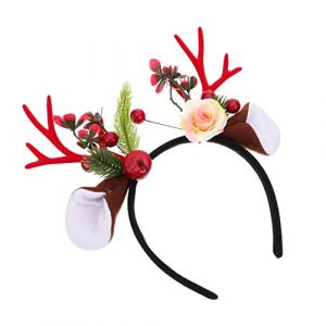 FRCOLOR Corne De Cerf Pour Coiffe De No&euml;l Serre-t&ecirc;te De No&euml;l Forme De Corne De Cerf Accessoire De F&ecirc;te (Laners, neuf)