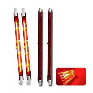 Ampoule Infrarouge 1500W Dimmable, Ampoule Chauffante Infrarouge R7s 1500W 254mm, 240V Lampe Halogène Chauffage Quartz 1500LM, Tubes Rubis de Patio pour Chauffage Heatmaster U3, 10mm Ø, Paquet de 4 (JHKEJI, neuf)