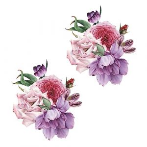 TOYANDONA 2feuilles Autocollants Muraux &Eacute;tanches Avec Motif De D&eacute;corations Murales Color&eacute;es Pour Salon Chambre Et Bureau Lot (Elitabert, neuf)