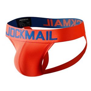 Faringoto Sous-vêtement à bretelles pour homme - Micro Mini - Slip de bain doux et tendance, Orange, M (Faringoto, neuf)