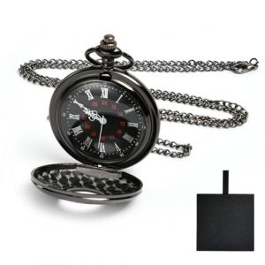 Vicloon Montre de Poche Vintage, Montre Gousset Vintage à Quartz avec Chaîne, Ancienne à Chiffres Romains Classiques Montres en Alliage Cadeau pour Hommes Papa Fête d’Anniversaire(Boite Cadeau) (BEST-SELLER5, neuf)