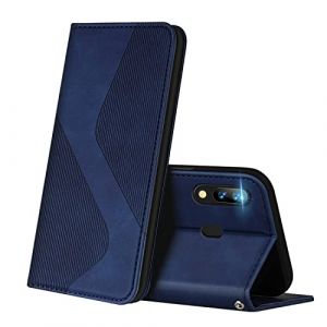 ZONNAVI Coque pour Huawei P Smart 2019, Premium Étui Housse en Cuir de Protection avec [Emplacements Cartes] [Magnetique], Clapet Folio Portefeuille pour Huawei P Smart 2019 (Bleu) (ZONNAVI, neuf)