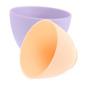 WOFASHPURET 2pièces Bols Silicone Pour Soins Peau Bols De Mélange Pour Masques Faciaux à Motif Cerisier Outils Diy Pour Préparation De Soins De Beauté (Leiyun, neuf)