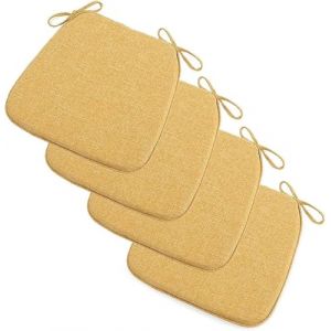 BLLMTEAR Galette de Chaise Lot de 2/4, Coussin Chaise Cuisine Lavable, Galette de Chaise Dehoussable Lavable, 3cm éPais Coussins de Chaises D'Interieur(05,4pcs:40x38cm/16x15in) (Achievements shop, neuf)