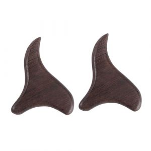 WRITWAA 2 Pièces masseur visage cou planche outil de massage pour santé soin du visage shiatsu avec outils masseur de pieds en bois masseur de corps en bois masseur de points d'acupuncture (Saieli, neuf)