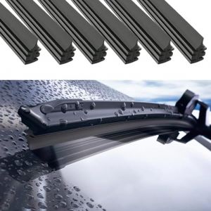 Gomme D'essuie-glace Découpables,6 PiècesRecharges de Balais D'essuie-Glace, Lames D'essuie-Glace de Rechange En Caoutchouc, 700mm Désossé Essuie-Glace Lames, Caoutchouc D'essuie-Glace de Rechange (DIDIhouse, neuf)