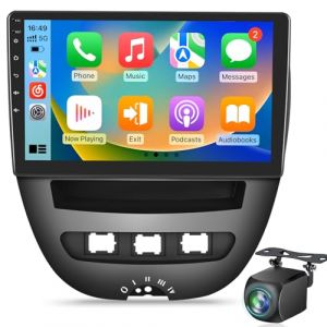 Autoradio Android pour Toyota Aygo/Peugeot 107 / Citroen C1 2005–2014, Écran Tactile 10 Pouces, CarPlay & Android Auto sans Fil, NaviGPS, WiFi, DSP, Compatible Caméra AHD/OBD/Dab (YunDaXin Store, neuf)